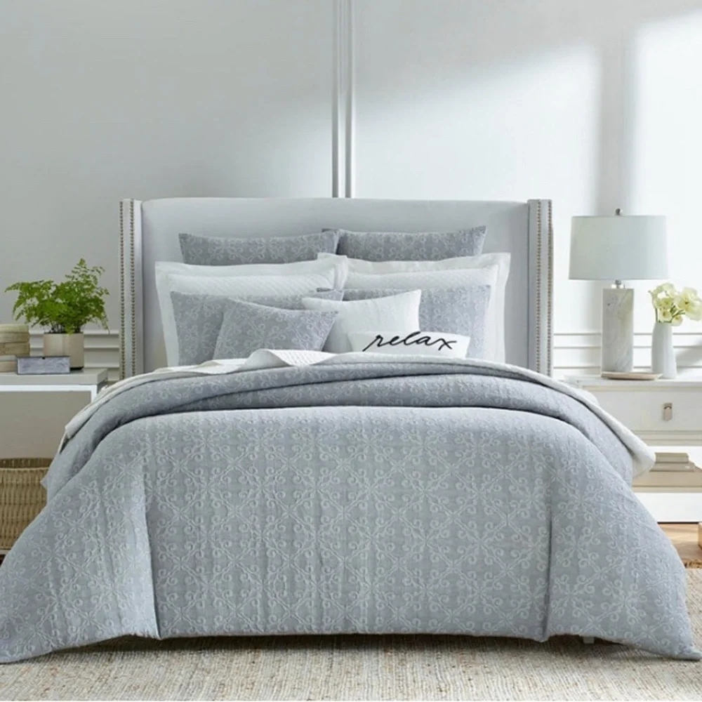 Charter Club Demask Designs Woven Tile Woven Tile 3 Piece King Comforter Set.